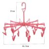 Foldable Clothes Drying Rack – 16 Clip Hanger for Delicates | Mini Bubbles