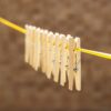 Bamboo Cloth Clips – Heavy Duty Wooden Pegs (10 Pcs) | BathNova